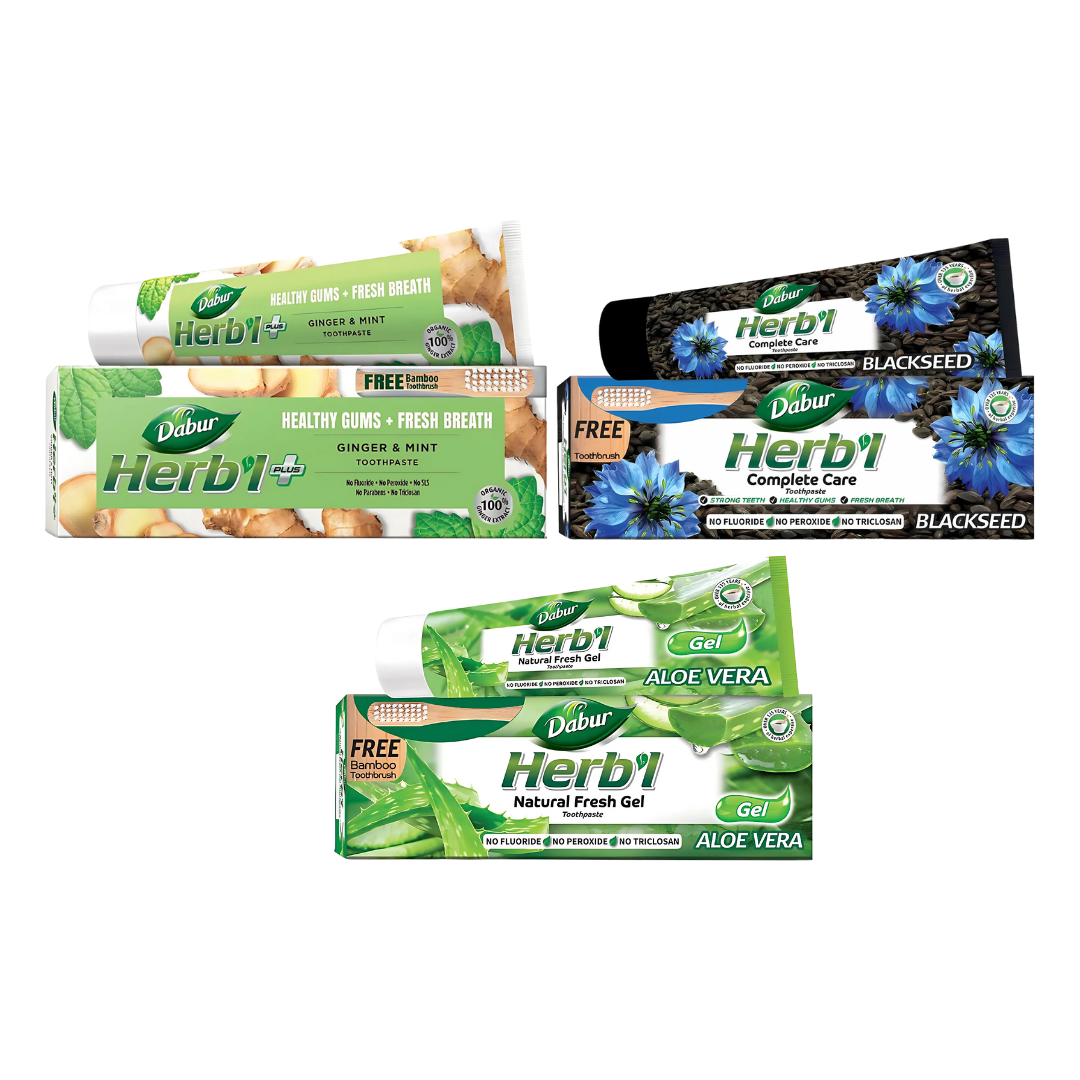 Pack #1 Pasta Dental Dabur Herbal 150gr 3 Uds