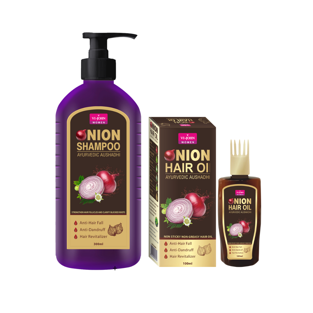 Vi-John Pack Shampoo de Cebolla 300ml & Aceite 100 ml