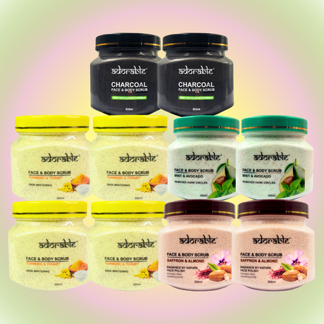 Pack Adorable 10 Exfoliantes Surtidos 300 ml