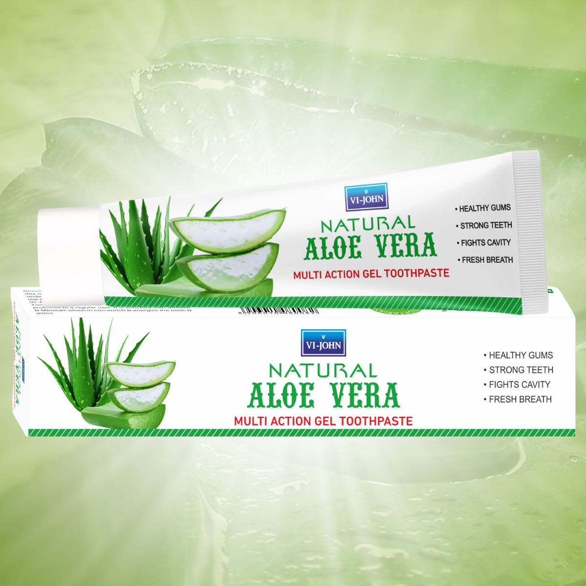 Vi-John Pasta Dental Gel Aloe Vera Natural 150 gr
