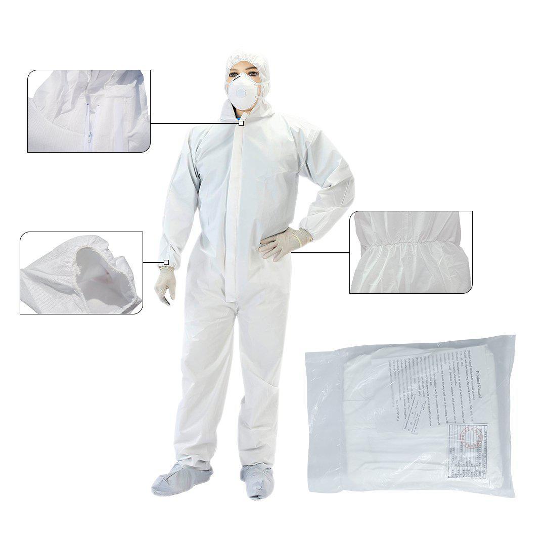 Buzo Blanco Cuerpo Entero Talla XL