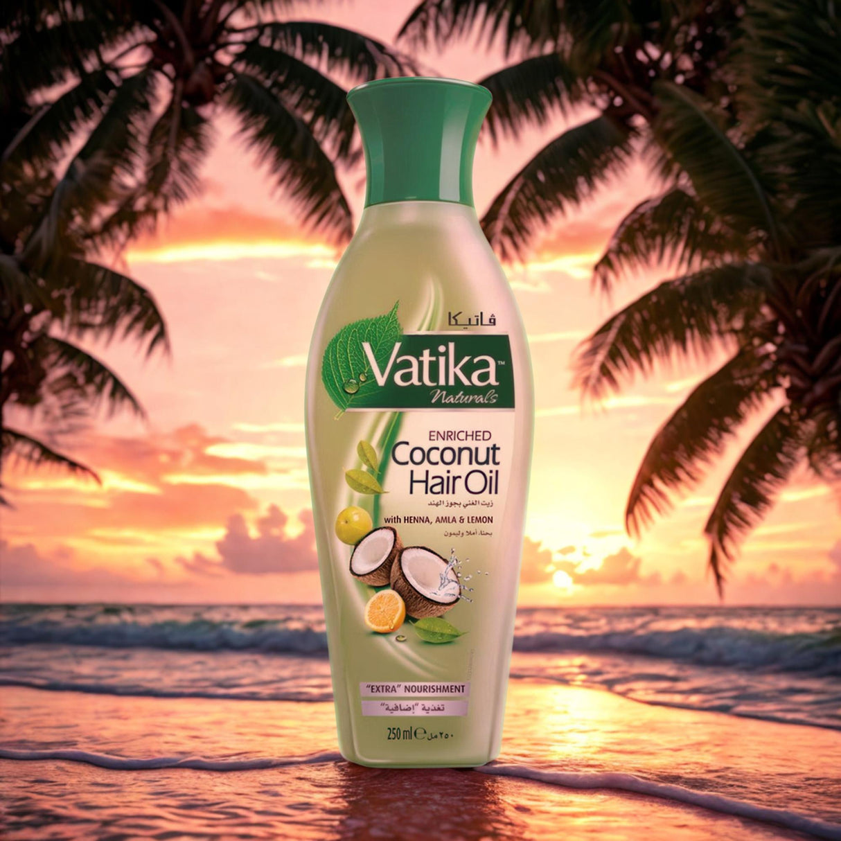 Vatika Aceite Capilar Coconut, Henna, Amla & Limón 250 ml