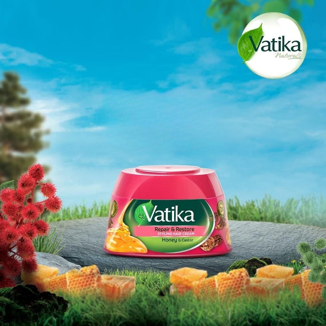 Vatika Crema de Peinar Miel & Castor 140 ml
