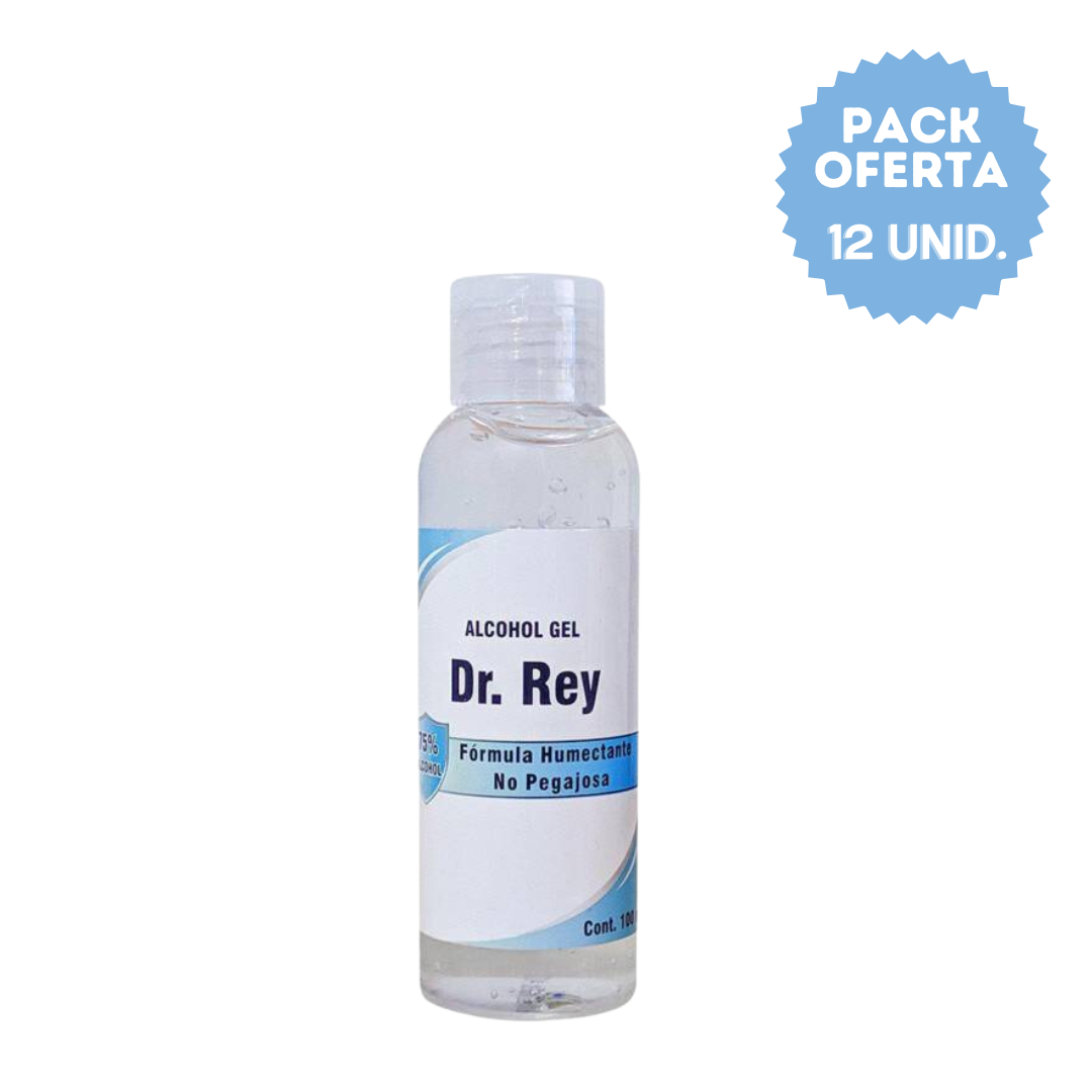 Pack 12 unidades Alcohol Gel 100 ml Dr. Rey