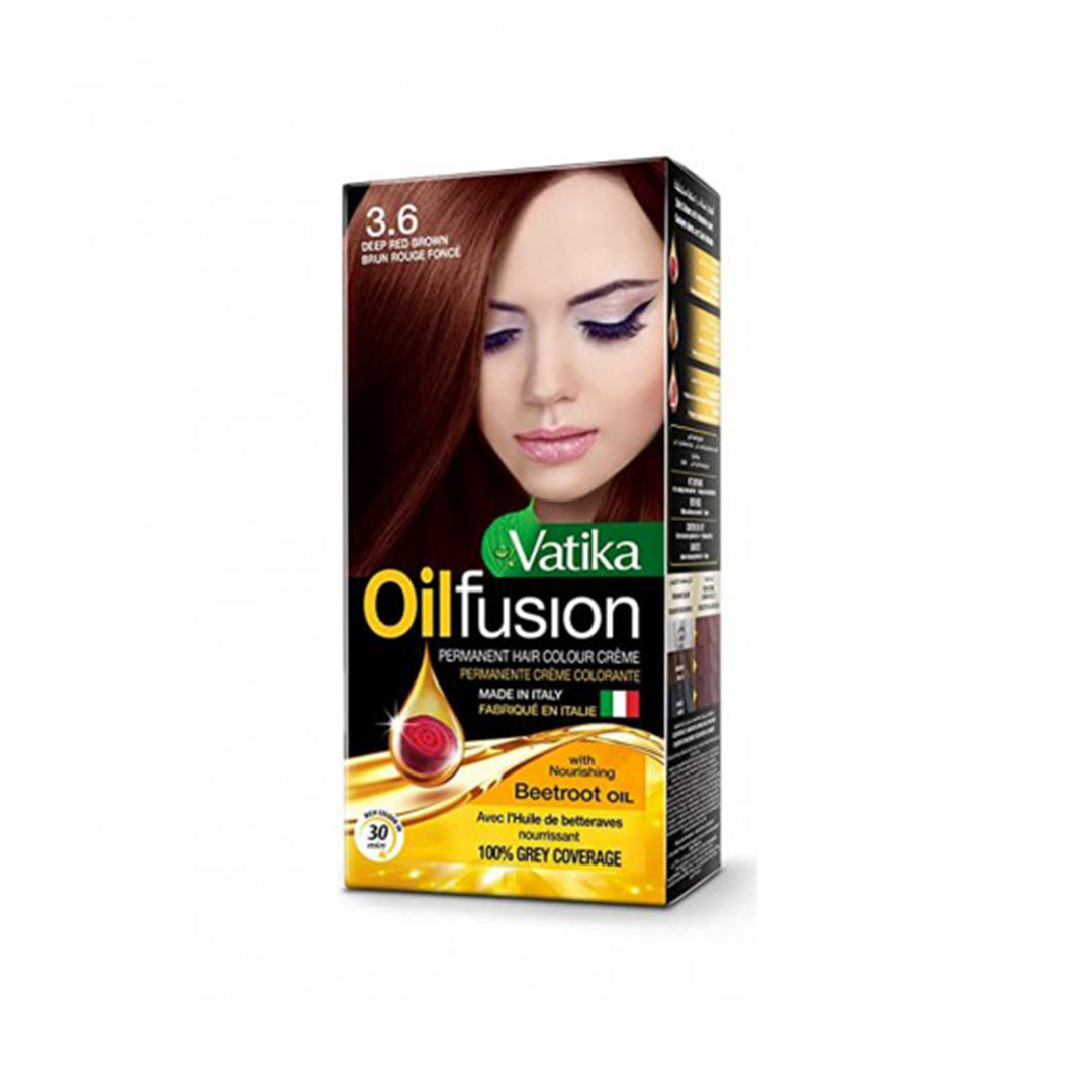 Vatika Tintura Oil Fusión Castaño Rojizo Intenso (3.6) 40ml